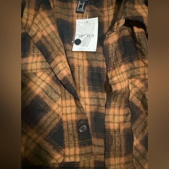 Forever 21 Black and Brown Plaid 2 Piece Set - Picture 8 of 8